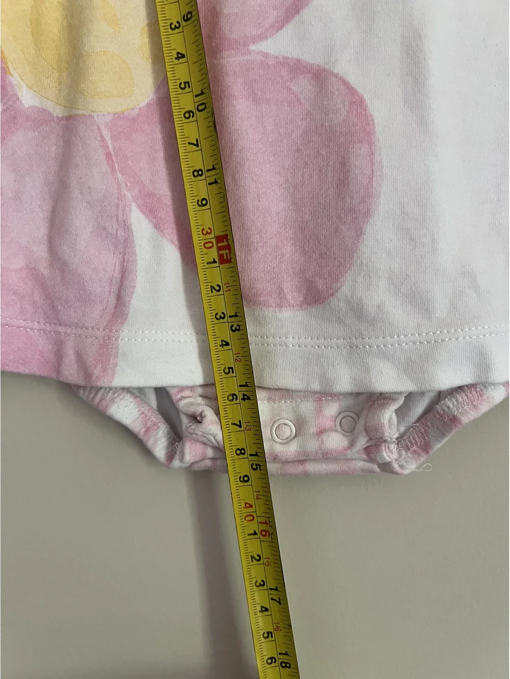 Vintage Carter’s Pink White Floral Detail Bubble